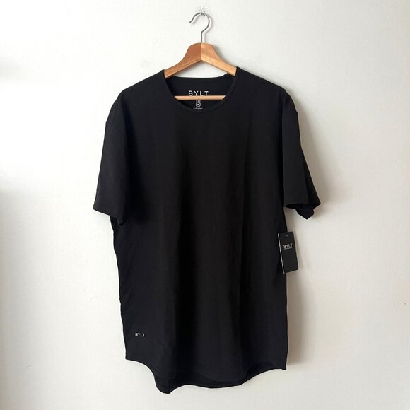 NWT BYLT Drop Cut Lux T-Shirt Black Men's Size XL - Picture 1 of 10